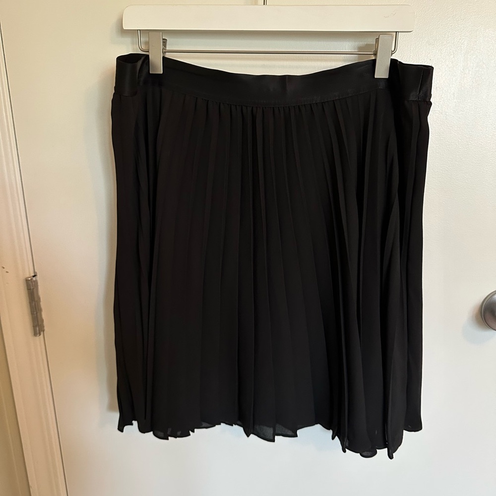 Express Short Black Pleated Skirt